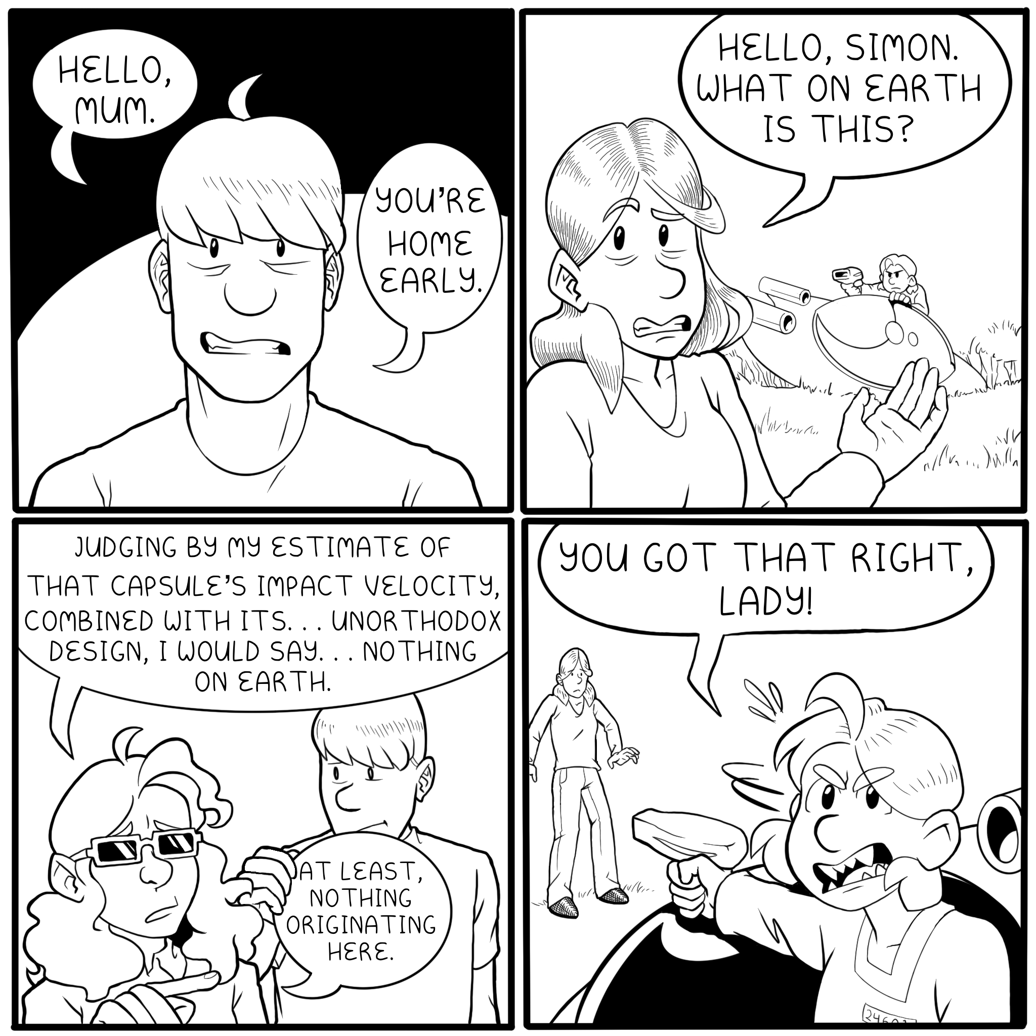 Mare quickly assesses the situation and suggests that Aikai might not be from Earth.